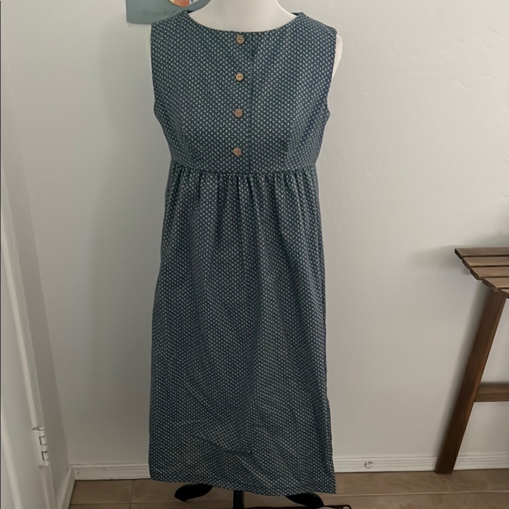 Vintage style Floral babydoll button front dress
